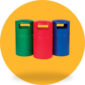 Plastic Outdoor Litter Bins