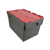 Attached Lid Container Coloured Lids - 70L