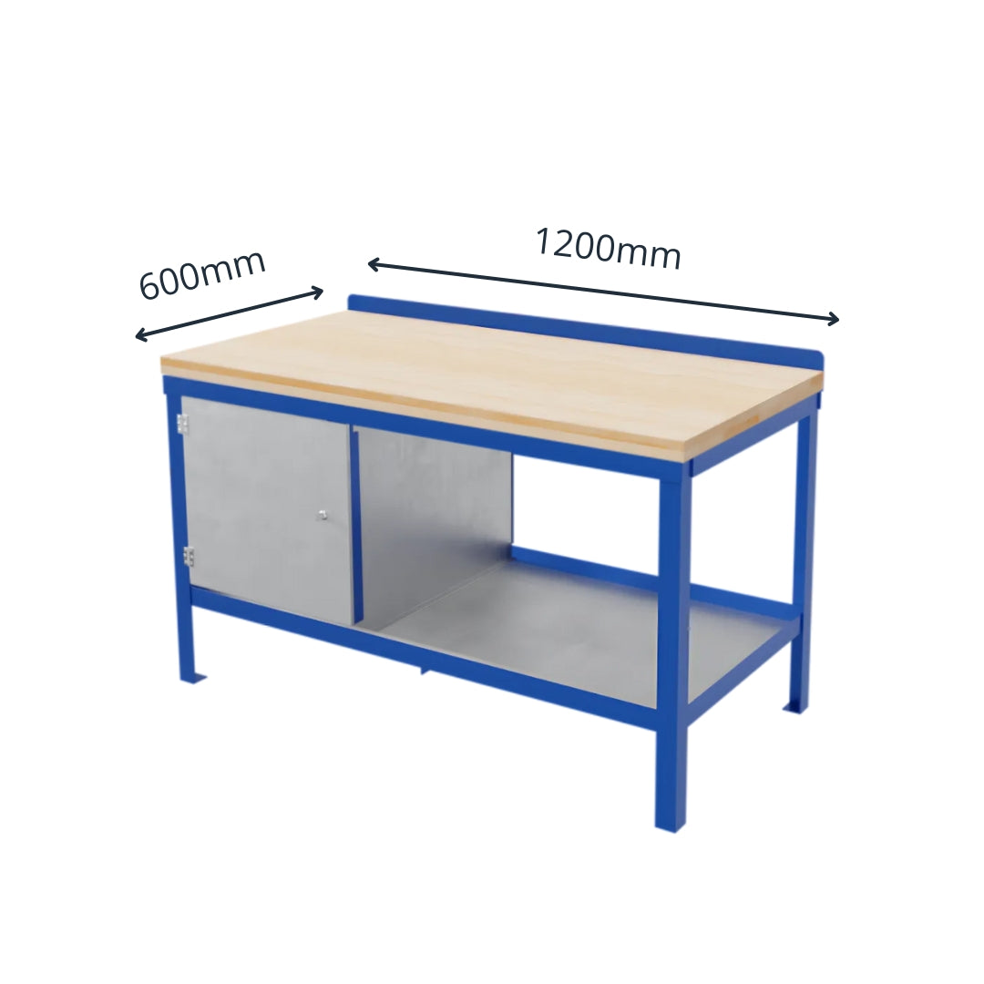 Hardwood Worktop Heavy Duty Workbench - 1200 x 600