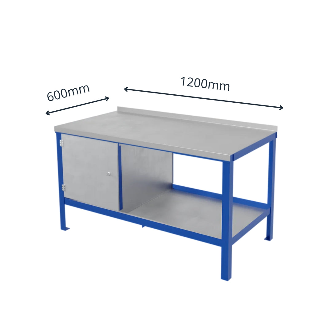 Steel Worktop Heavy Duty Workbench - 1200 x 600