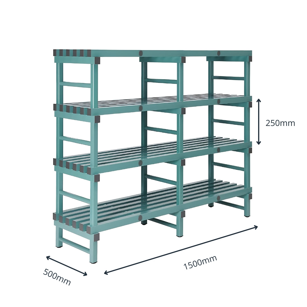 Plastic Racking 4 Shelf Deep - 1500mm