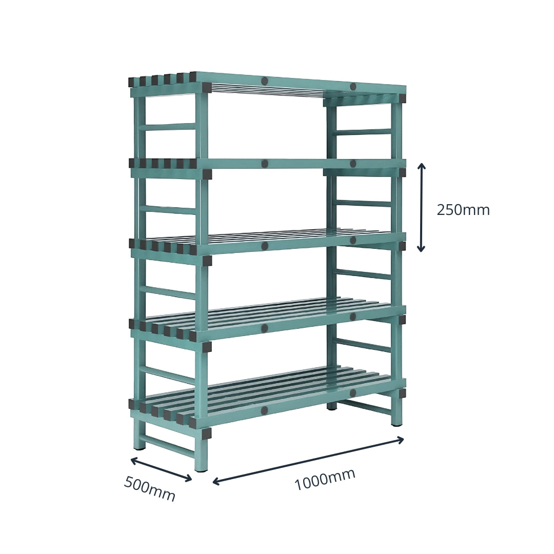 Plastic Racking 5 Shelf Deep - 1000mm