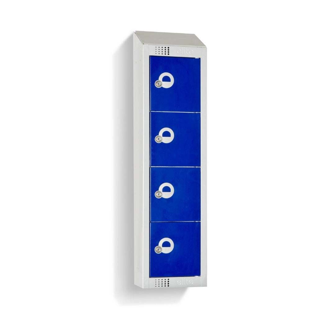 Wall Mounted Personal Effects Locker - 4 Door