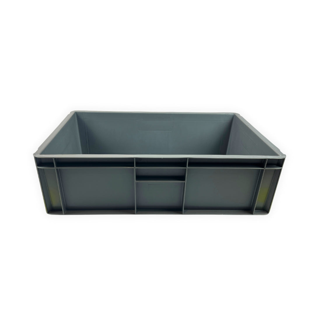 Euro Stacking Plastic Containers - Solid - 600x400x175mm (10 Pack)