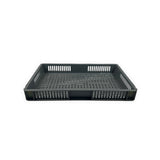 Euro Stacking Plastic Containers - Ventilated - 600x400x75mm (10 Pack)