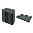 Euro Stacking Plastic Containers - Ventilated - 600x400x75mm (10 Pack)