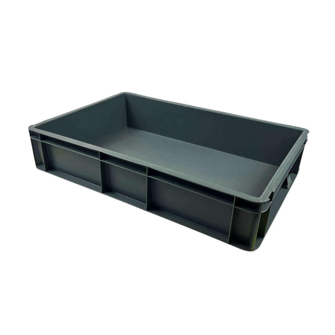 Euro Stacking Plastic Container - Solid - 600x400x118mm